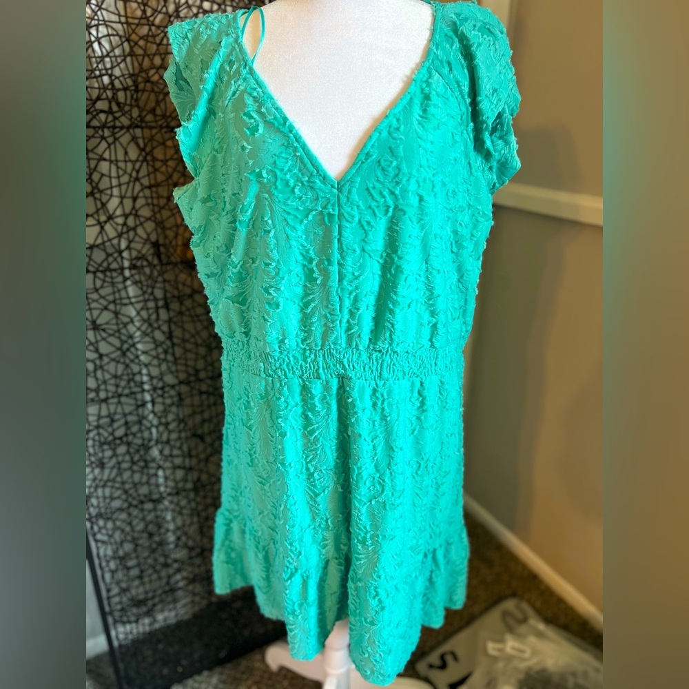Lauren Conrad aqua dress XL
